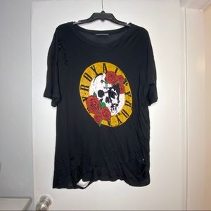 Vintage Destroyed Music Dress Tee